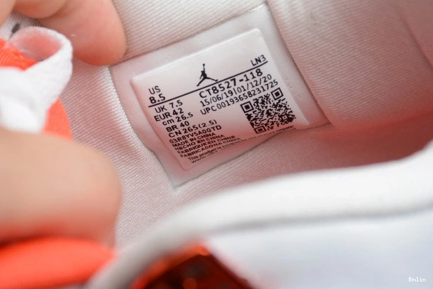 Bmlin Shoes 4 OrangeCT8527-118 Air Team Jordan 0711